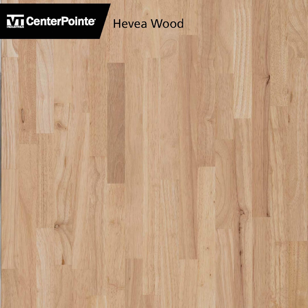 VT Industries CenterPointe 74 In. L x 39 In. D x 1.5 In. T Unfinished Hevea Wood Butcher Block Island Countertop with Square Edge Image 7