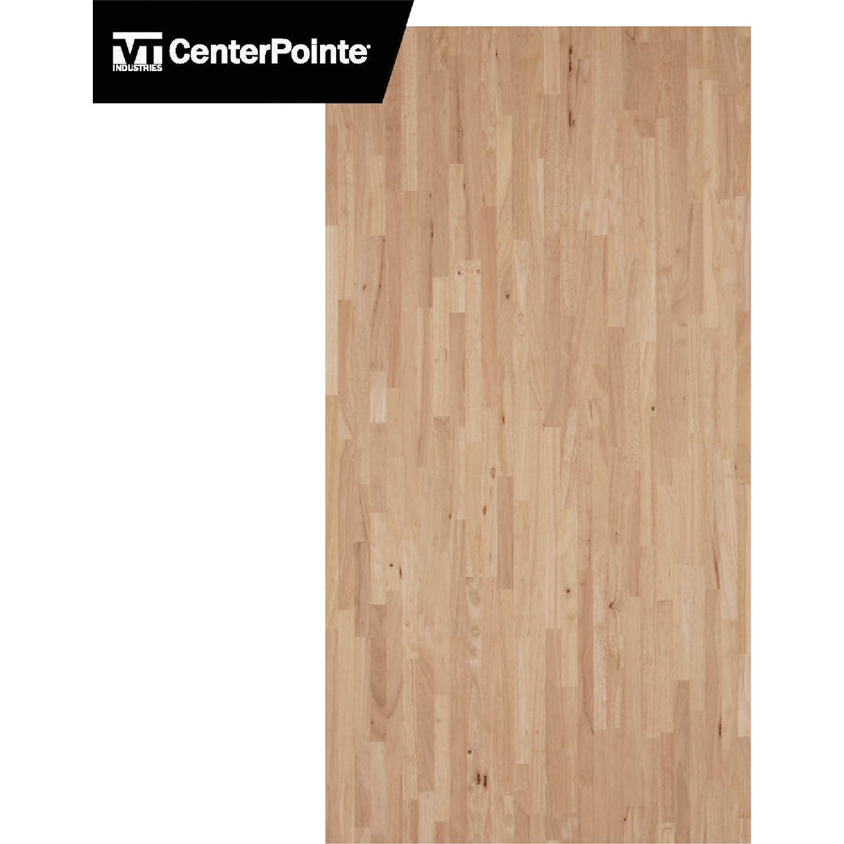 VT Industries CenterPointe 74 In. L x 39 In. D x 1.5 In. T Unfinished Hevea Wood Butcher Block Island Countertop with Square Edge Image 6