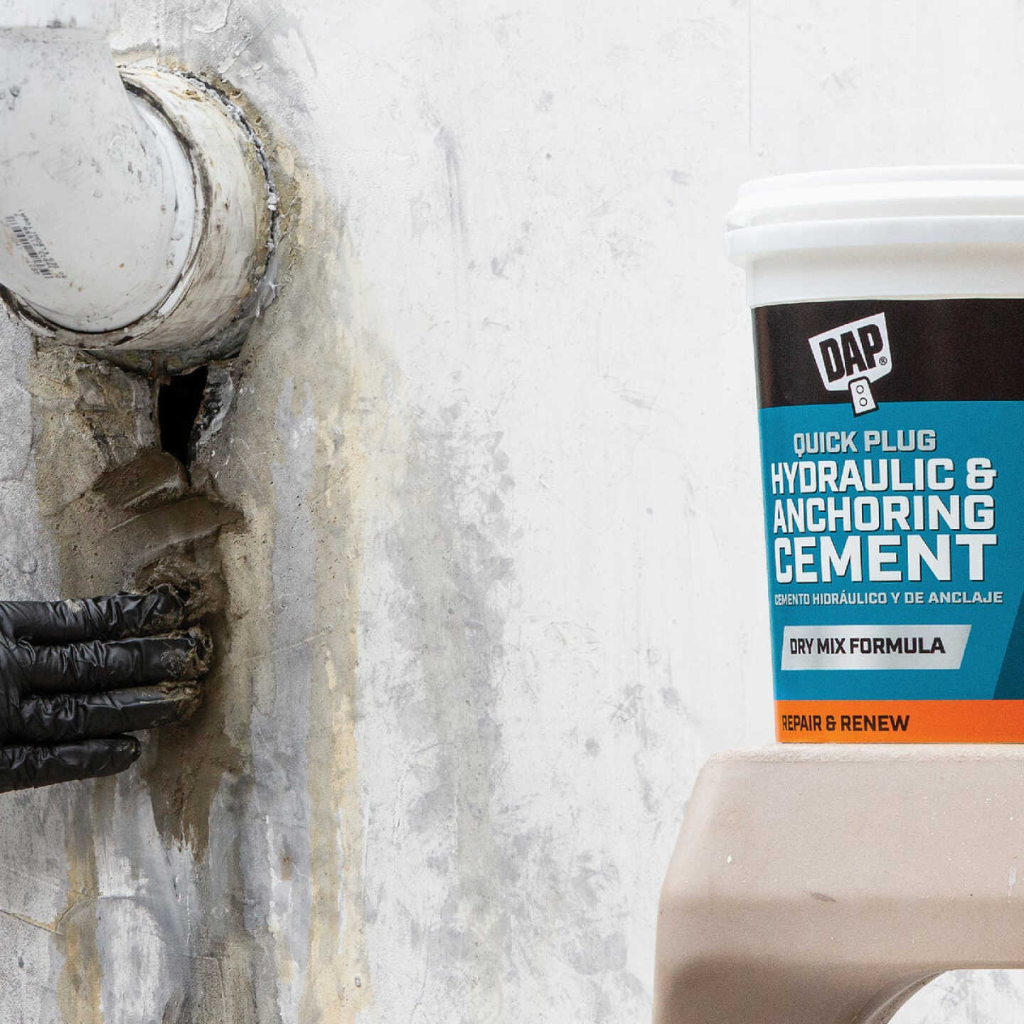 Dap 5 Lb. Quick Plug Hydraulic & Anchoring Cement, Gray Image 5