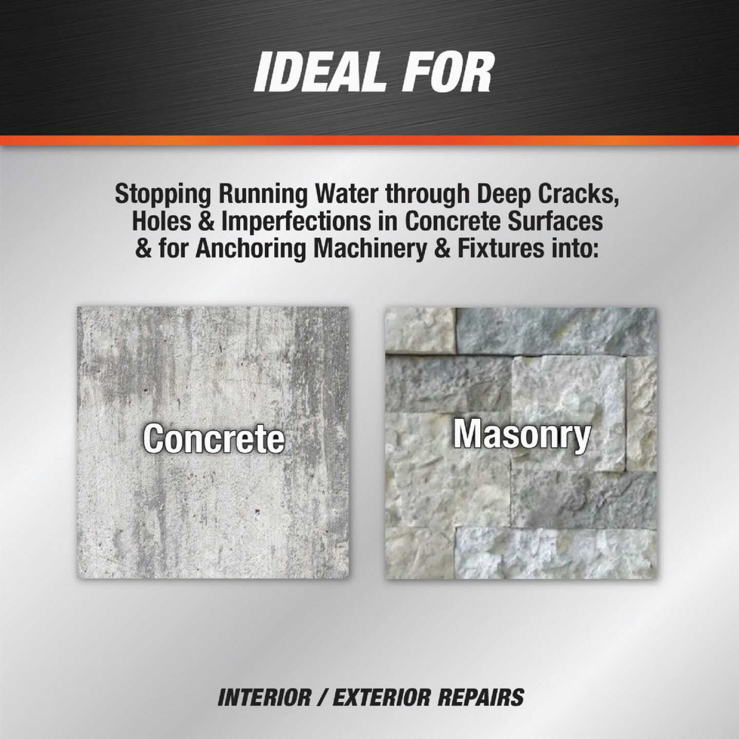 Dap 10 Lb. Quick Plug Hydraulic & Anchoring Cement, Gray Image 4