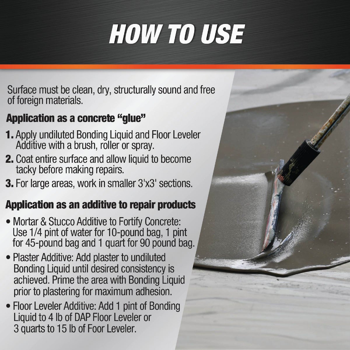 DAP 1 Qt. Concrete Bonding Additive, White Image 4