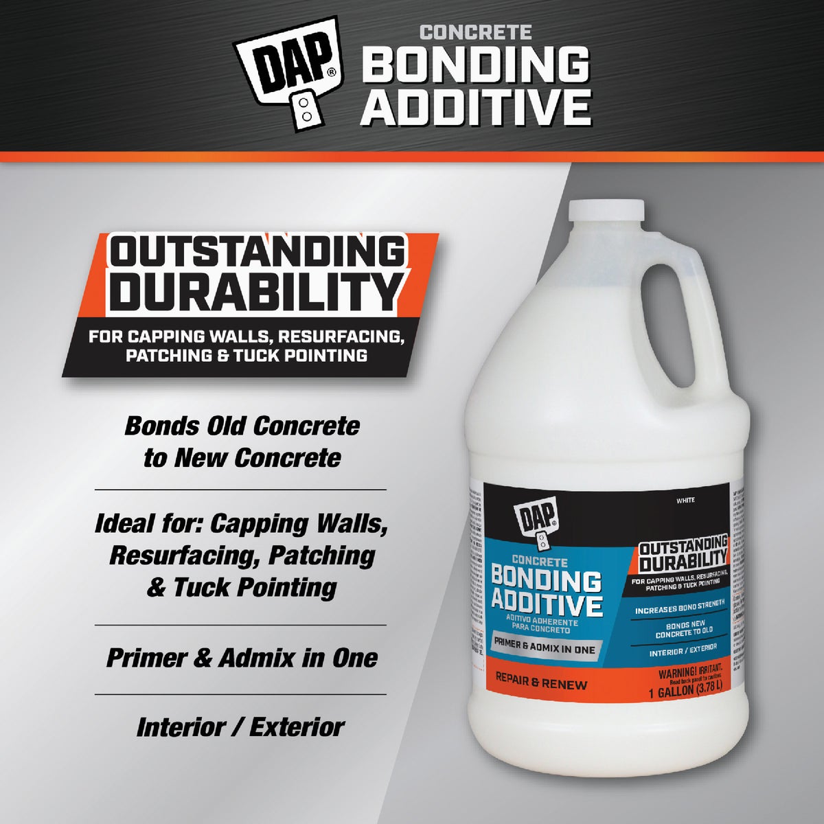 DAP 1 Gal. Concrete Bonding Additive, White Image 2