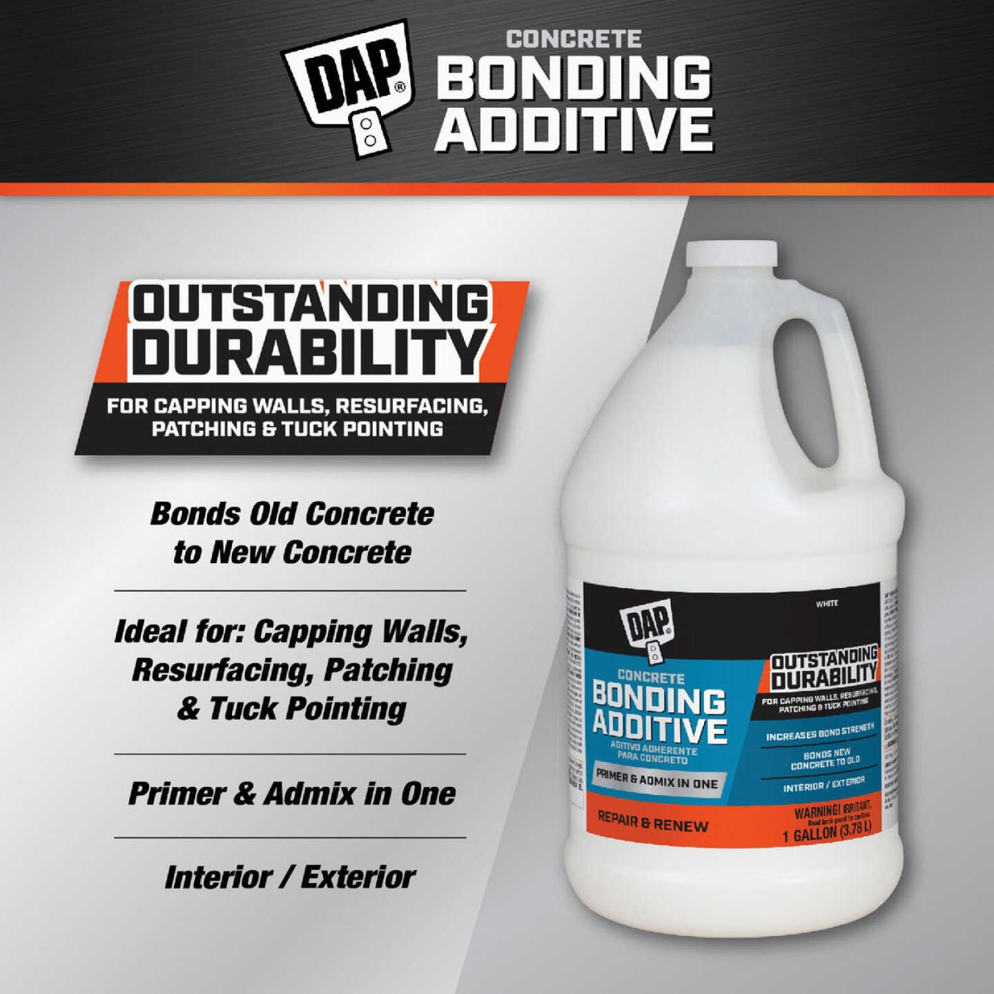 DAP 1 Gal. Concrete Bonding Additive, White Image 2
