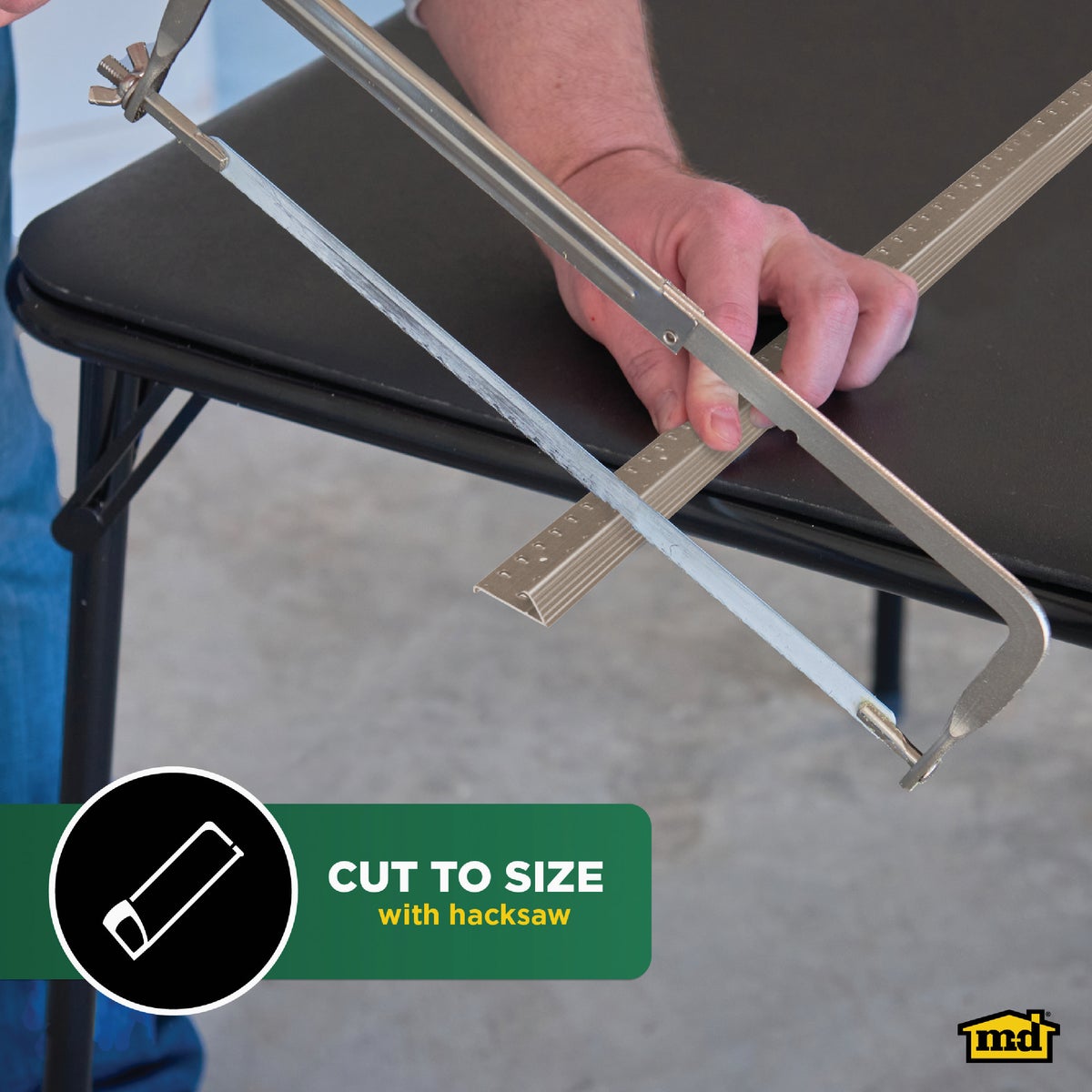 M-D Building Products Pewter 1-3/8 In. x 3 Ft. Aluminum Carpet Gripper Image 4