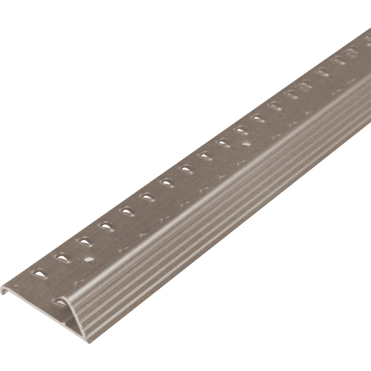 M-D Building Products Pewter 1-3/8 In. x 6 Ft. Aluminum Carpet Gripper