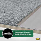 M-D Building Products Pewter 1-3/8 In. x 6 Ft. Aluminum Carpet Gripper Image 3