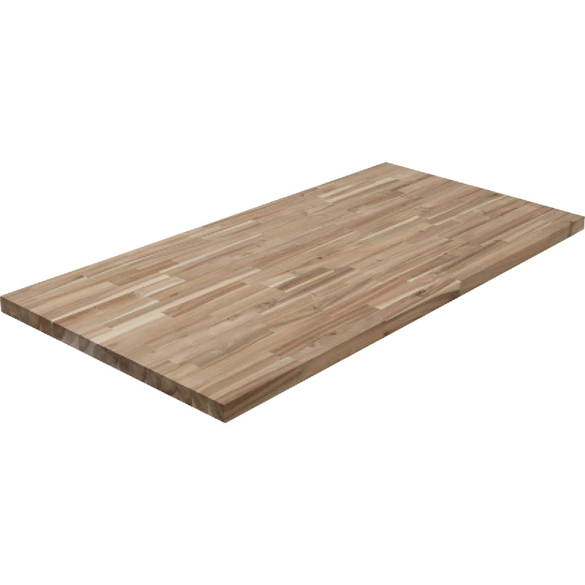 VT Industries CenterPointe 50 In. L x 25 In. D x 1.5 In. T Unfinished Acacia Wood Butcher Block Countertop with Square Edge Image 1