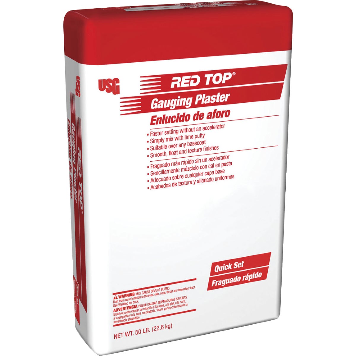 Red Top 50 Lb. Gauging Plaster Image 1