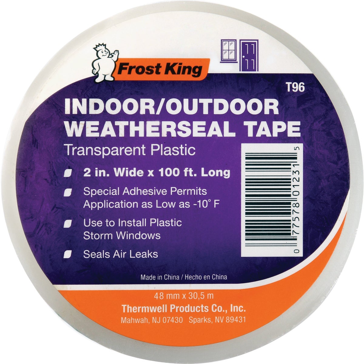 Frost King 1-7/8 In. x 100 Ft. Clear Weatherseal Tape