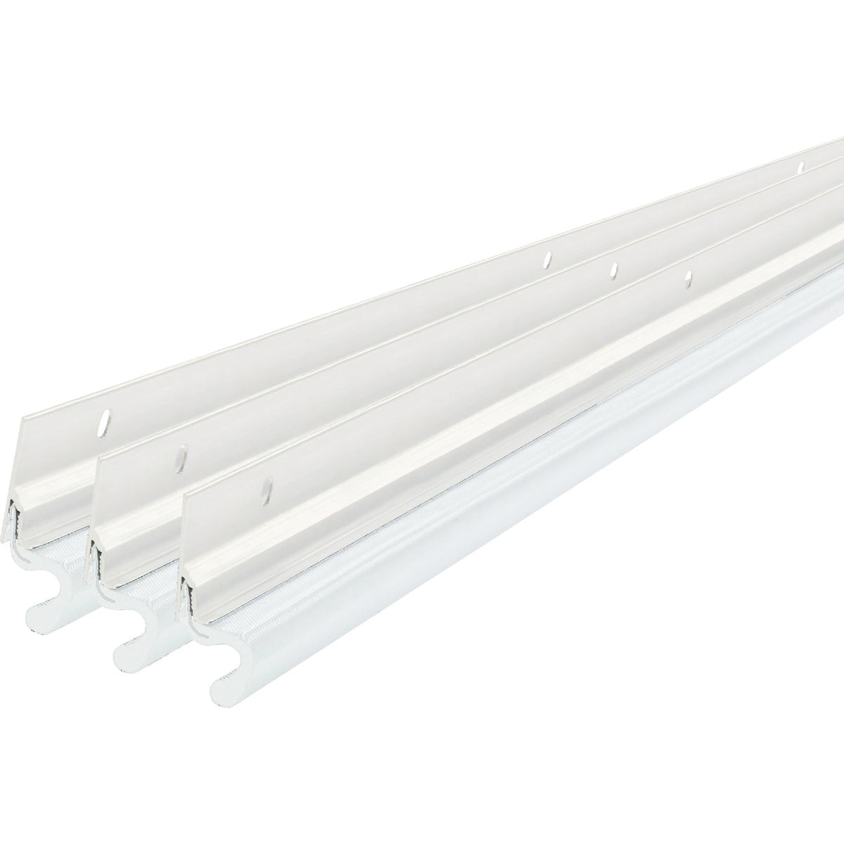 M-D Building Products White Aluminum and Vinyl-coated Foam Heavy-duty Screw-on Top and Sides Door Seal Kit