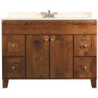 Bertch Osage Brindle 48 In. W x 34-1/2 In. H x 21 In. D Vanity Base, 2 Door/4 Drawer Image 1