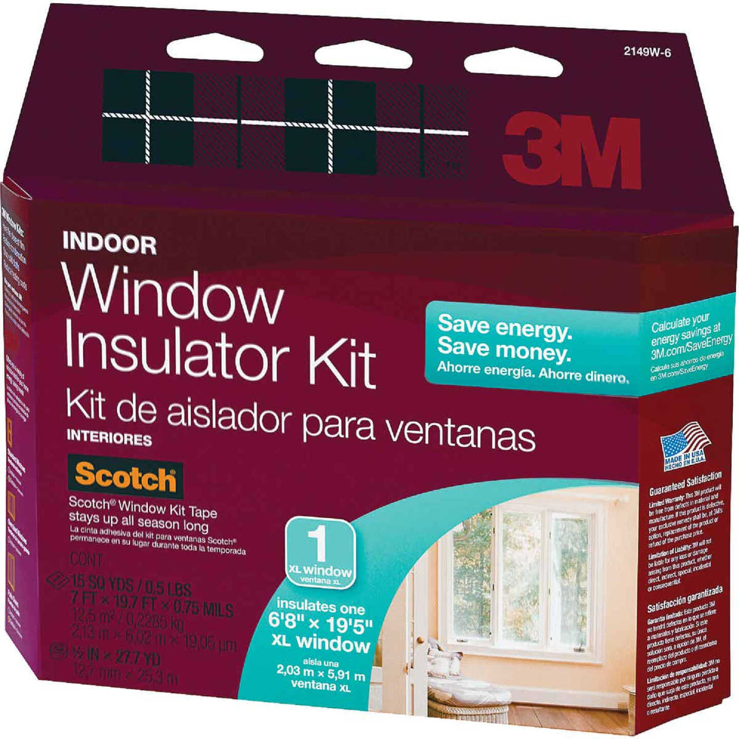 3M 84 In. x 237 In. Oversized Window Indoor Window Insulation Kit Image 1