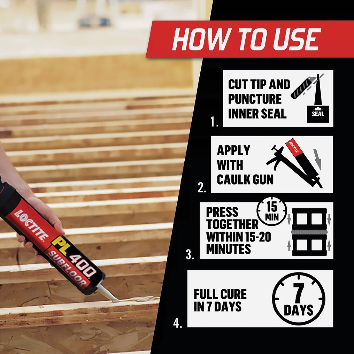 LOCTITE PL 400 28 Oz. VOC Subfloor Adhesive Image 2