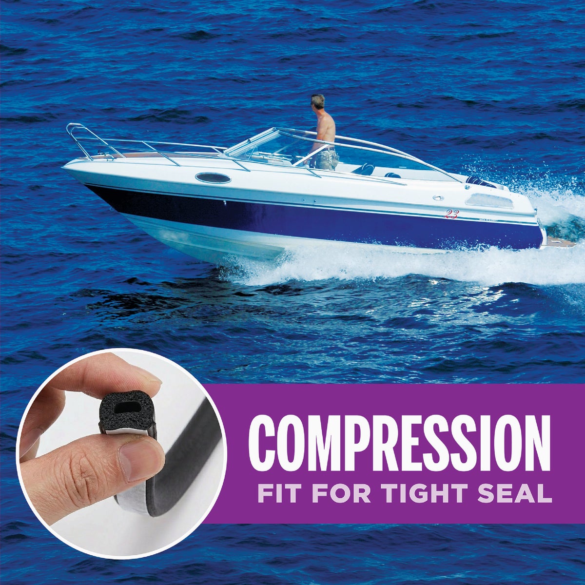 M-D Building Products 17 Ft. Black Small Rubber Auto & Marine Weatherseal for All Climates Image 7