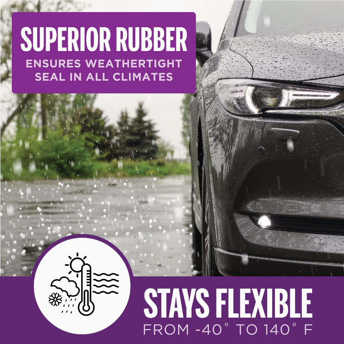 M-D Building Products 10 Ft. Black Large Rubber Auto & Marine Weatherseal for All Climates Image 7