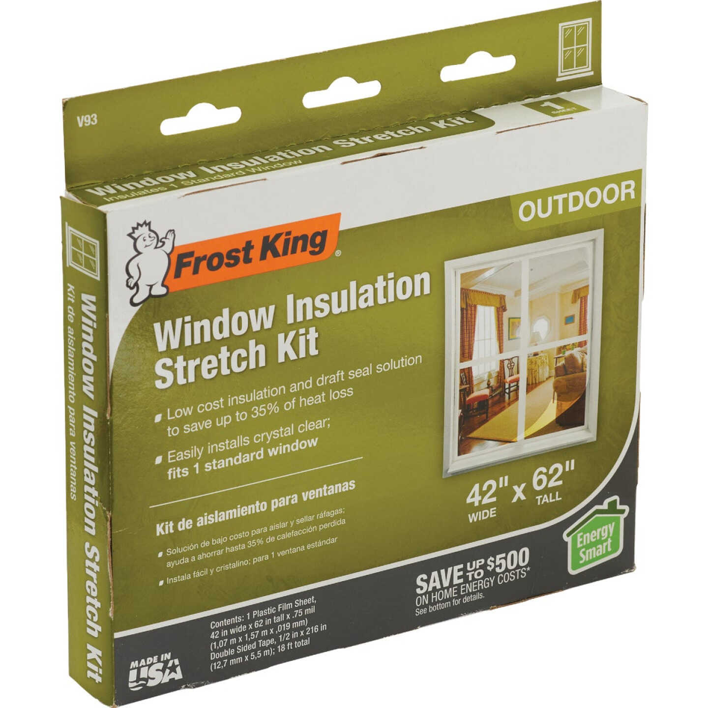 Frost King 42 In. x 62 In. Window Outdoor Stretch Film Kit Image 1