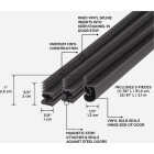 M-D Building Products 81 In. Brown Vinyl with Magnetic Strip Top and Sides Door Seal Kit for Steel Doors Image 2