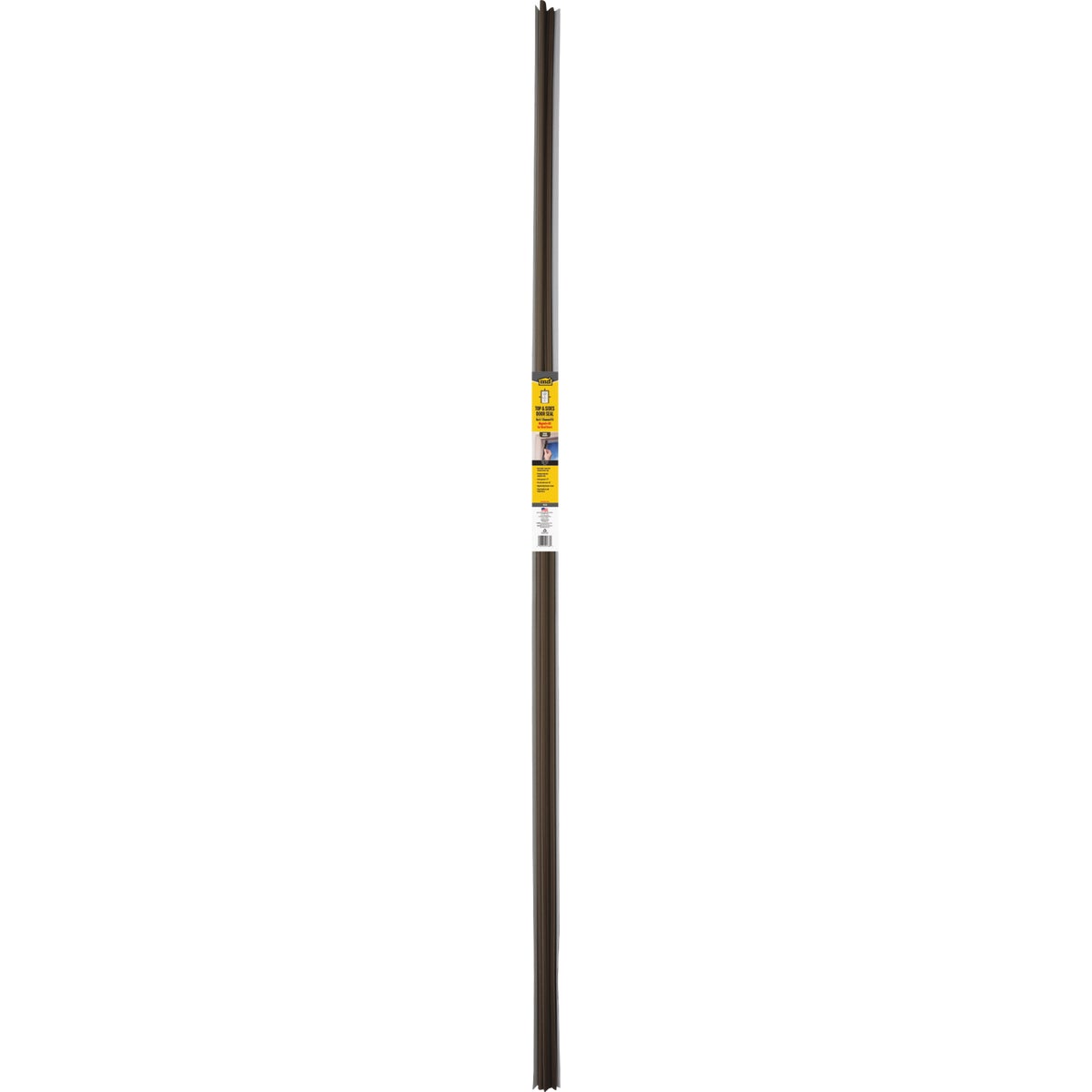M-D Building Products 81 In. Brown Vinyl with Magnetic Strip Top and Sides Door Seal Kit for Steel Doors Image 4