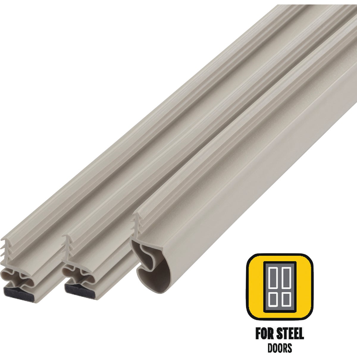 M-D Building Products 81 In. Beige Vinyl with Magnetic Strip Top and Sides Door Seal Kit for Steel Doors Image 1