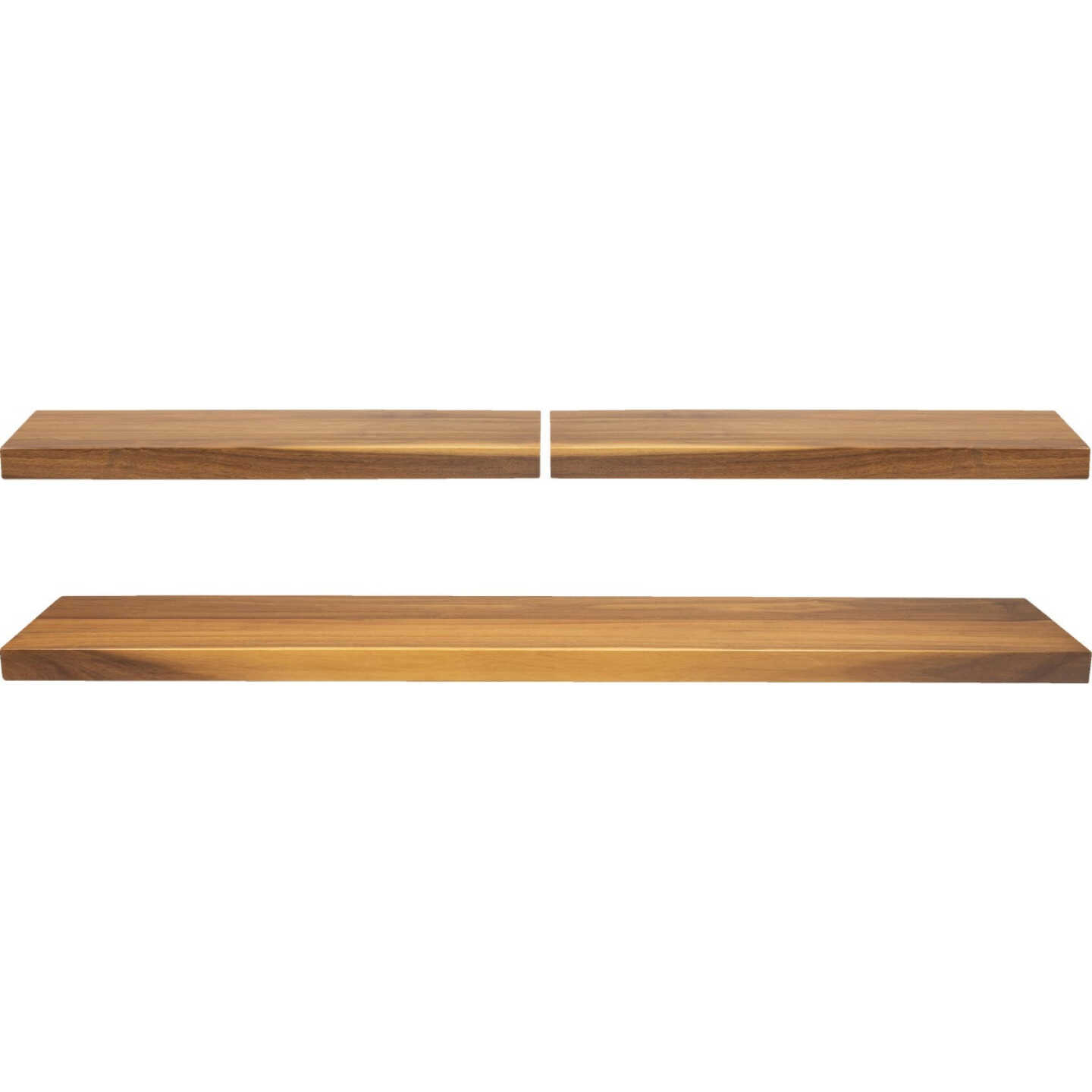 CenterPointe Acacia Wood Floating Shelves Set (3-Piece) Image 1