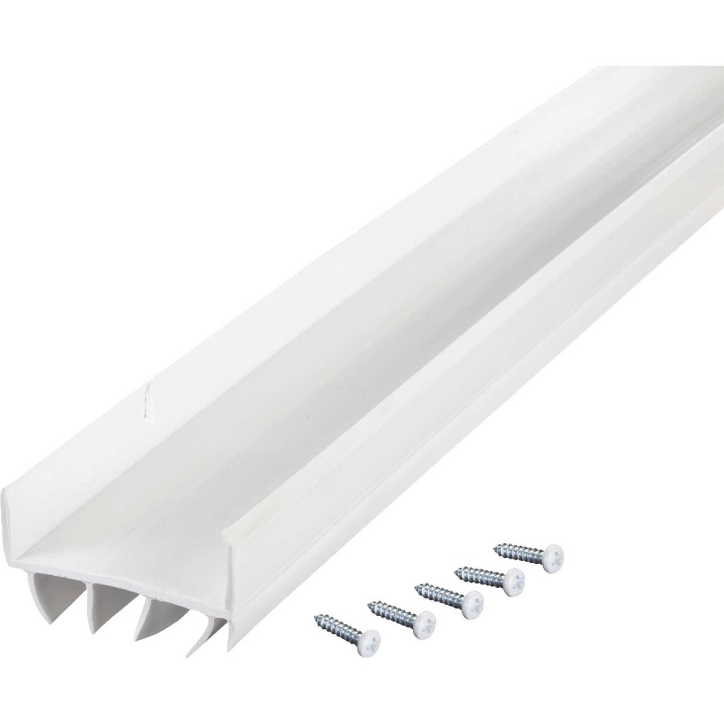 M-D Building Products 2 In. W. x 1.125 In. H. x 36 In. L. Vinyl White Door Bottom Image 7
