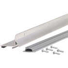 M-D Building Products Ultra 1.75 In. W. x 1.625 In. H. x 36 In. L. Aluminum Silver Door Bottom Image 1
