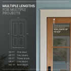 M-D Building Products 81 In. Brown Vinyl-coated Foam Top and Sides Door Seal for Doors with Kerf/Channel Image 5
