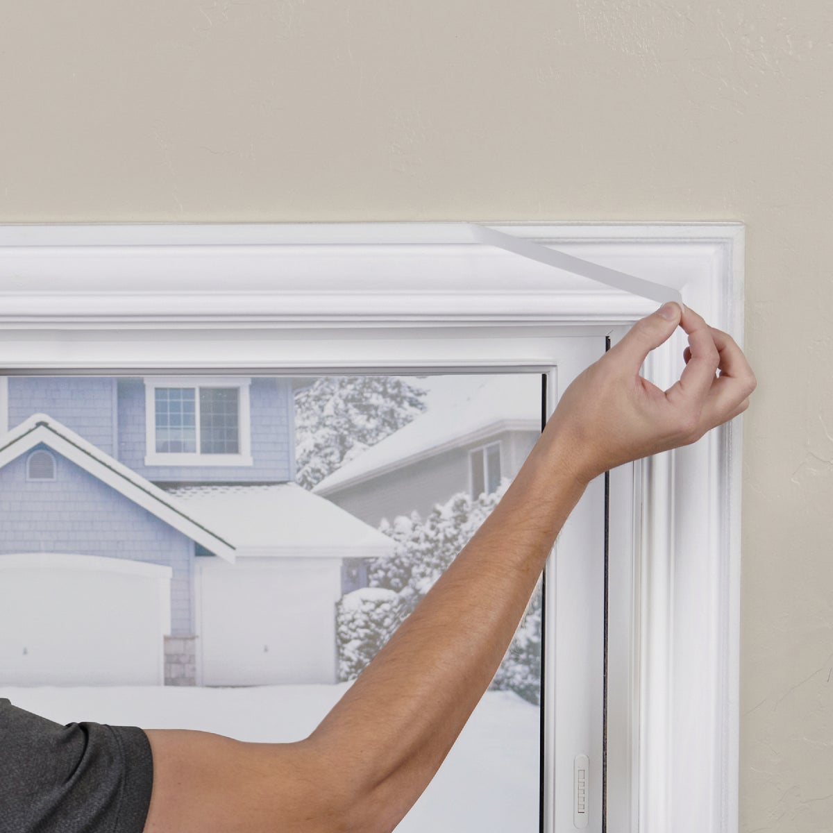 M-D Building Products Polar Block 62 In. x  210 In. Clear Plastic 5-Window Insulation Kit Image 3