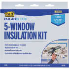 M-D Building Products Polar Block 62 In. x 210 In. Clear Plastic 5-Window Insulation Kit Image 1