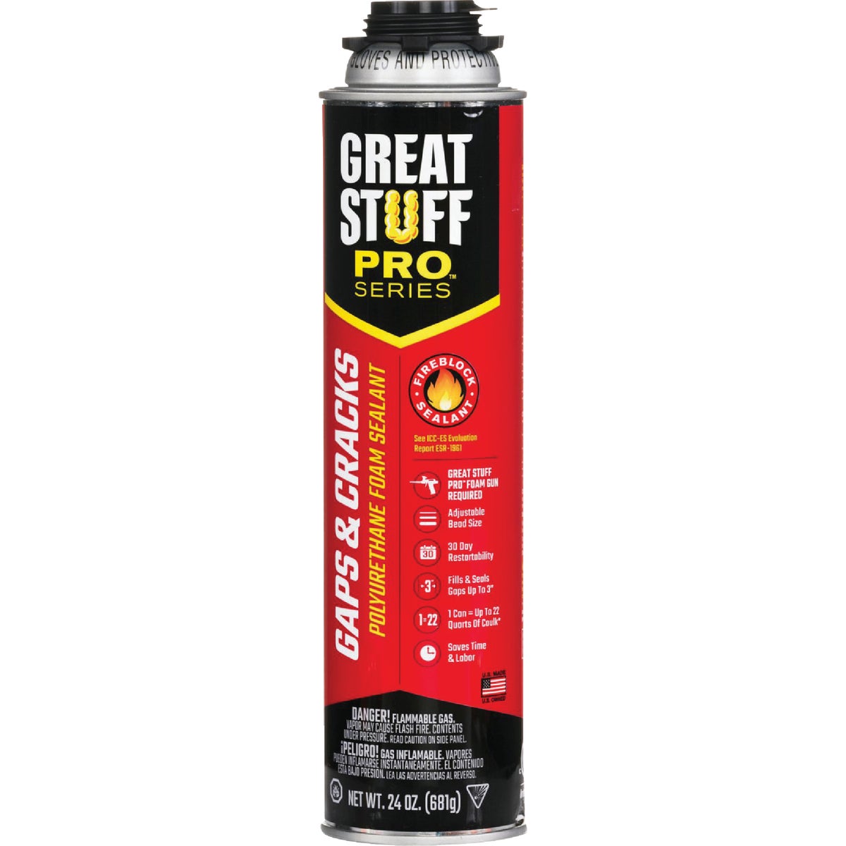 Great Stuff Pro Gaps & Cracks 24 Oz. Gun Foam