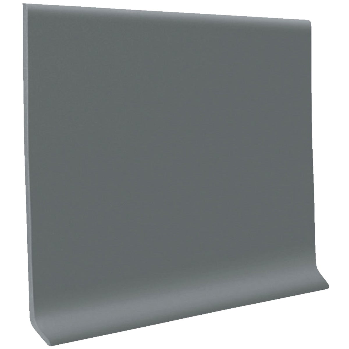 Roppe 4 In. x 4 Ft. Dark Gray Vinyl Dryback Wall Cove Base Image 1
