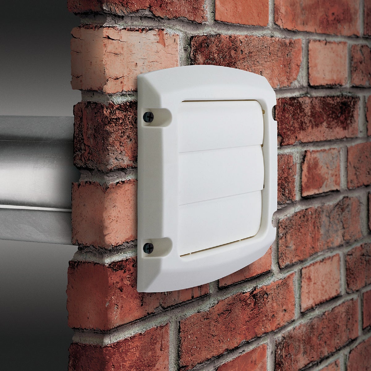 Dundas Jafine ProVent 6 In. White Louvered Dryer Vent Hood Image 2