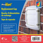 Dundas Jafine ProVent 4 In. White Plastic Replacement Vent Cap Image 1