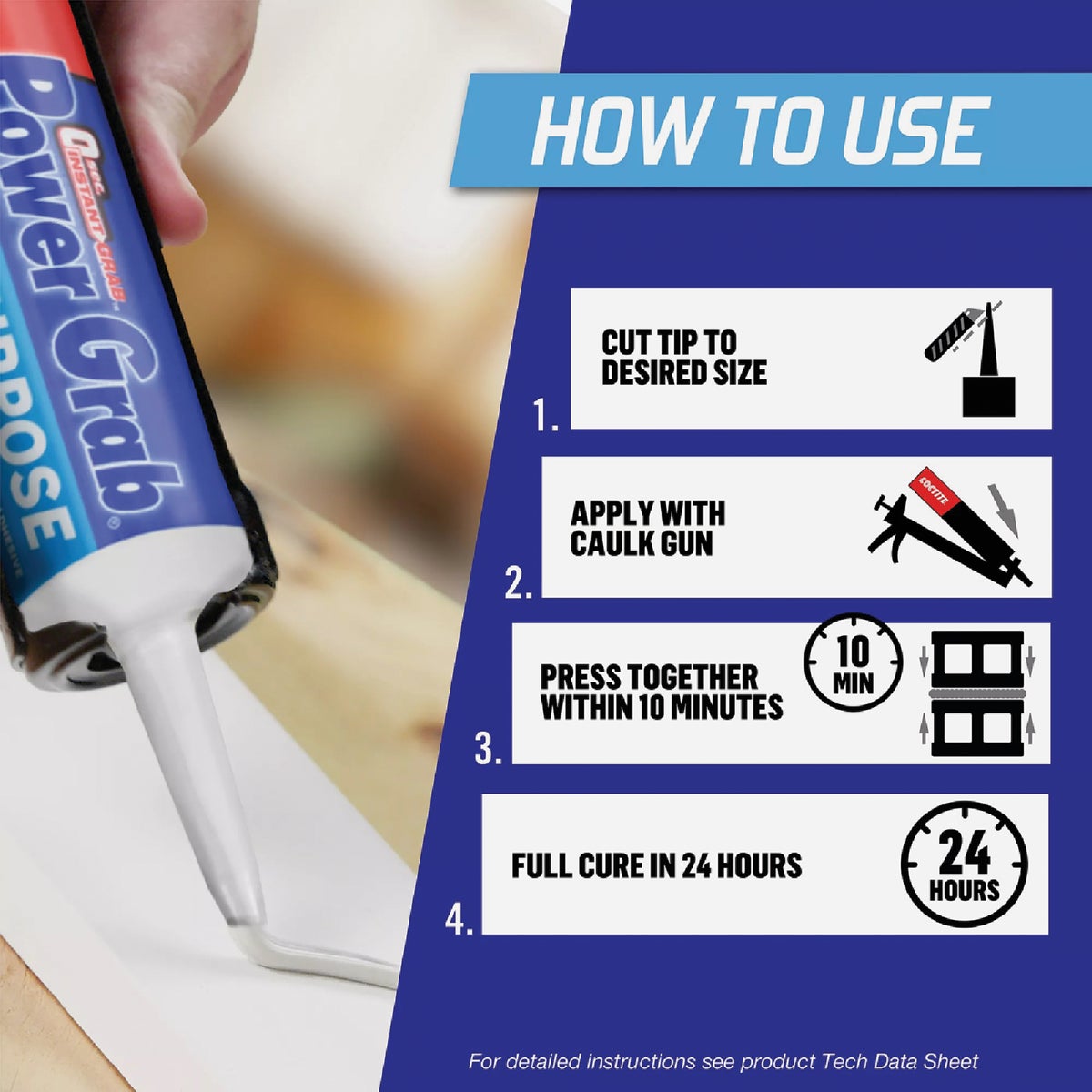 LOCTITE Power Grab Express 9 Oz. All-Purpose Construction Adhesive Image 4