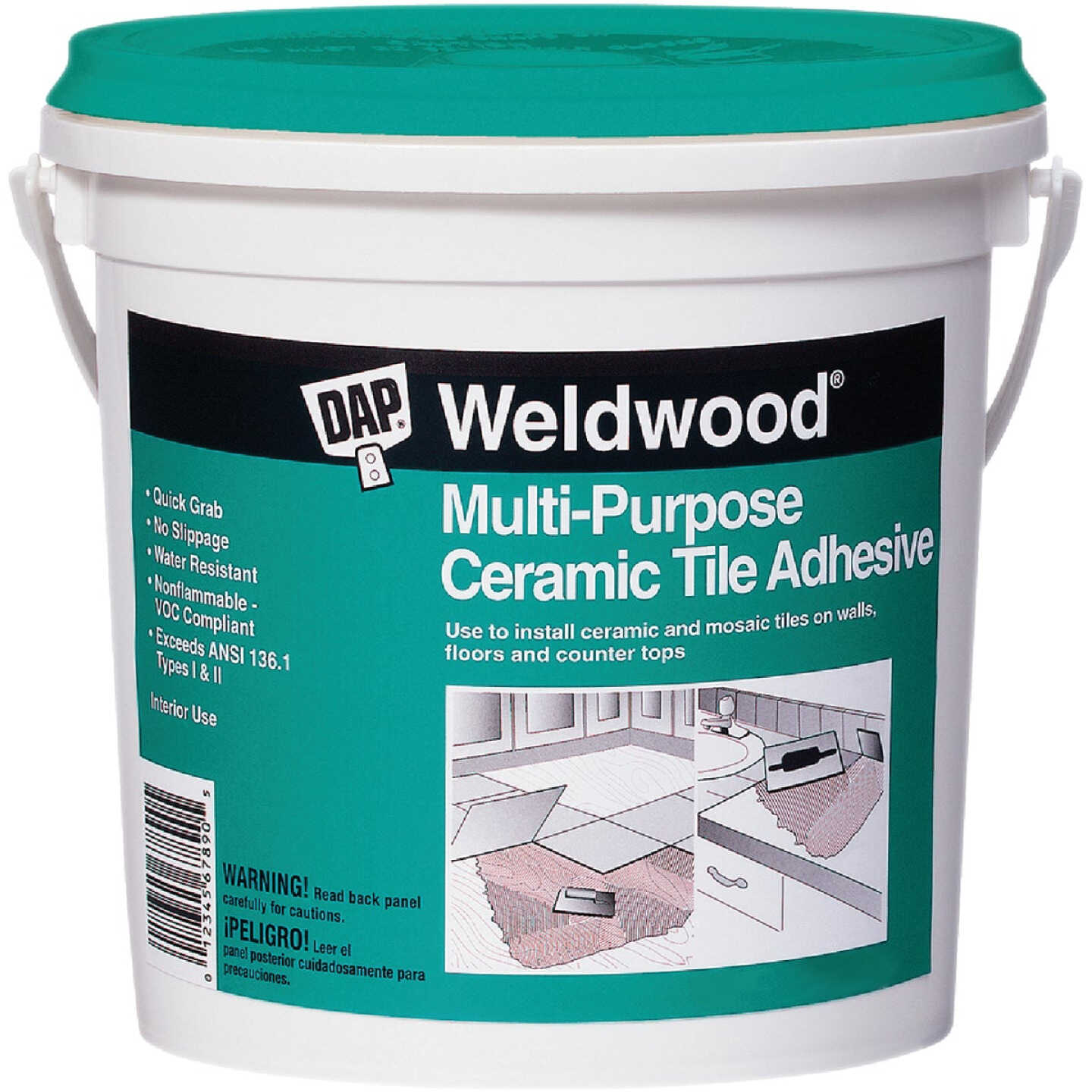 DAP Weldwood 1 Qt. Multi-Purpose Ceramic Tile Adhesive Image 1