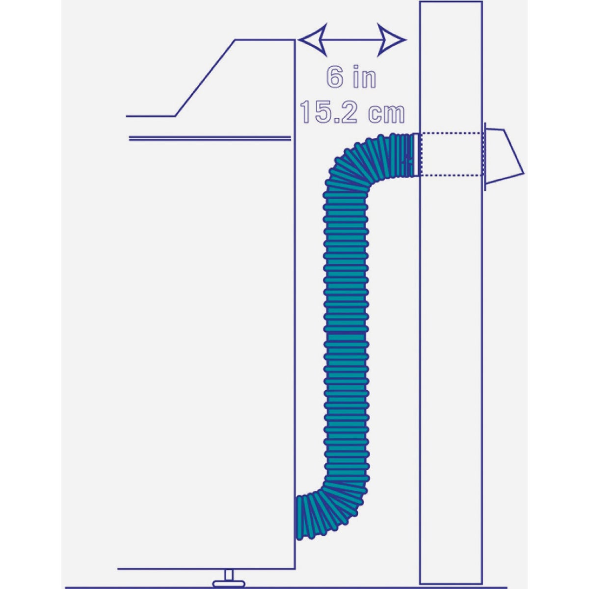 Builders Best Snap-Lock 4 In. x 6 Ft. Aluminum Semi-Rigid Dryer Duct Image 2