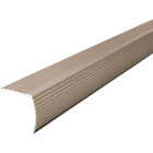 M-D Building Products 36 In. Satin Nickel Aluminum CINCH Fluted Stair Edging Image 1