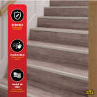 M-D Building Products 36 In. Satin Nickel Aluminum CINCH Fluted Stair Edging Image 5