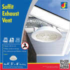 Dundas Jafine White Plastic Adjustable Eave & Soffit Vent Image 1