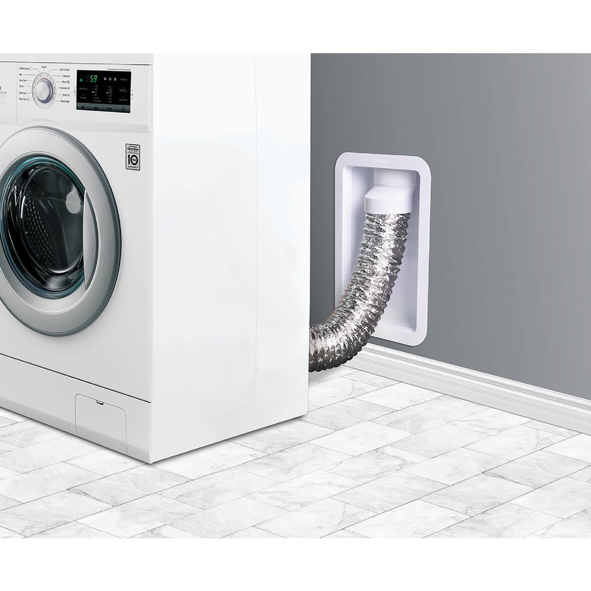 Dundas Jafine 12.05 In. W. x 17.5 In. L. x 3.45 In. D. White Dryer Wall Box Image 2