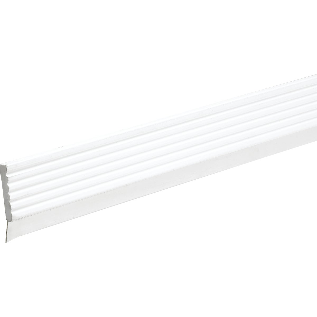 Frost King 3 In. x 9 Ft. White Vinyl Top and Side Garage Door Seal with Sweep