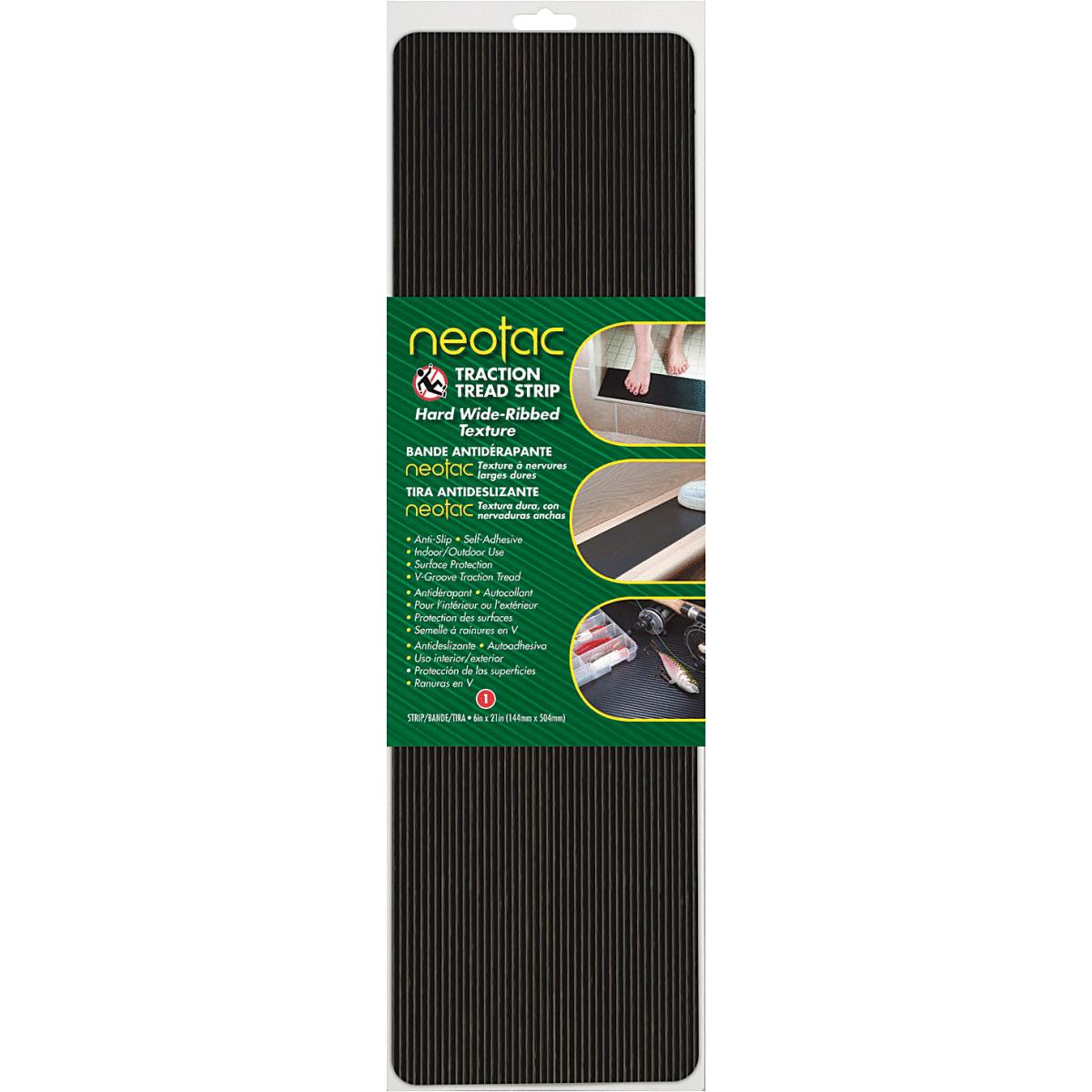 6X21 BLK WIDE RIB STRIPS