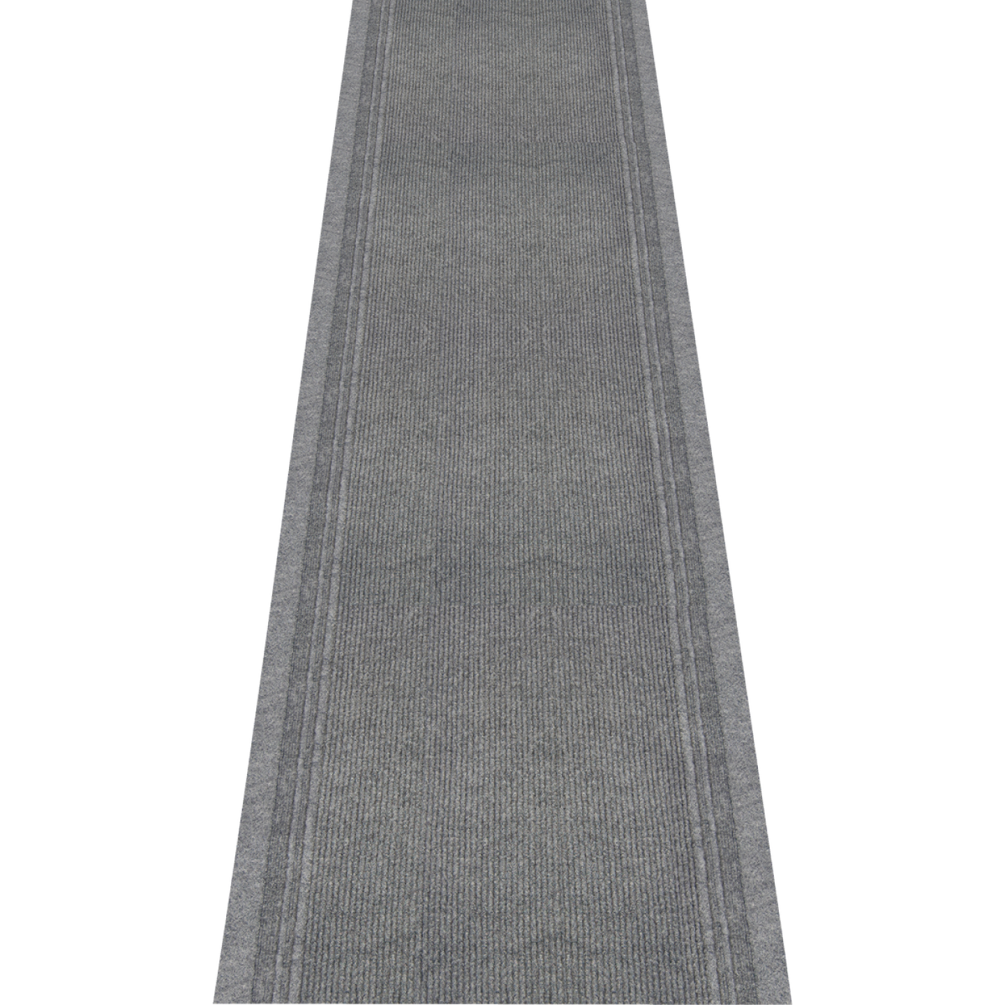 Multy Home Tracker 26 In. x 60 Ft. Gray Carpet Runner, Indoor/Outdooor Image 1