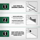 M-D Building Products Silver 1-3/8 In. x 6 Ft. Aluminum Carpet Gripper Image 6