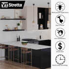 VT Industries Stretta 8 Ft. Laminate White Marble Countertop Image 4