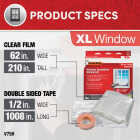 Frost King 62 In. x 210 In. Indoor Shrink Film Window Kit Image 2