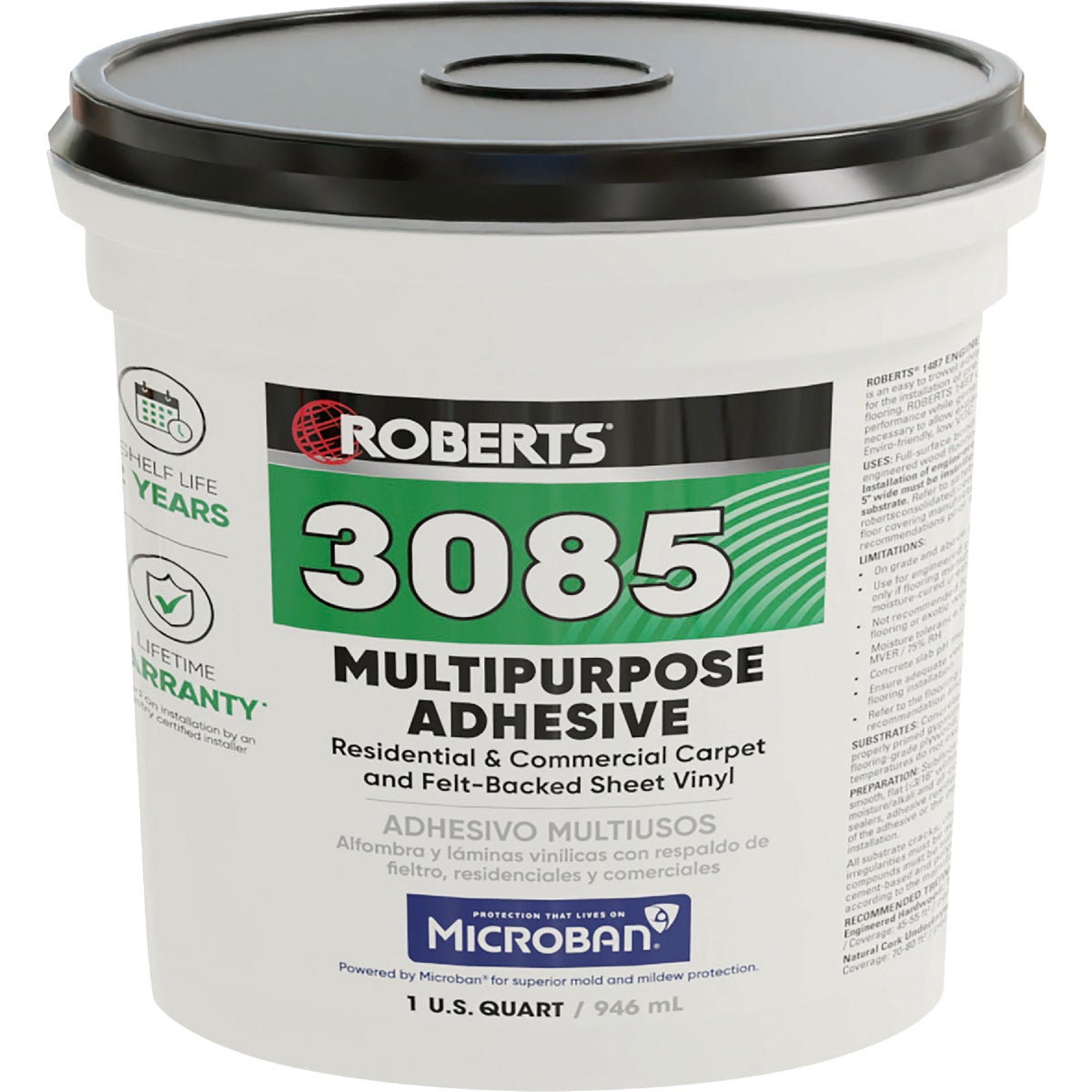 Roberts 3085 Multi-Purpose Adhesive, 1 Qt.
