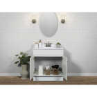 Zenith Zenna Home White 30 In. W x 35 In. H x 18 In. D Vanity with White Cultured Marble Top Image 4