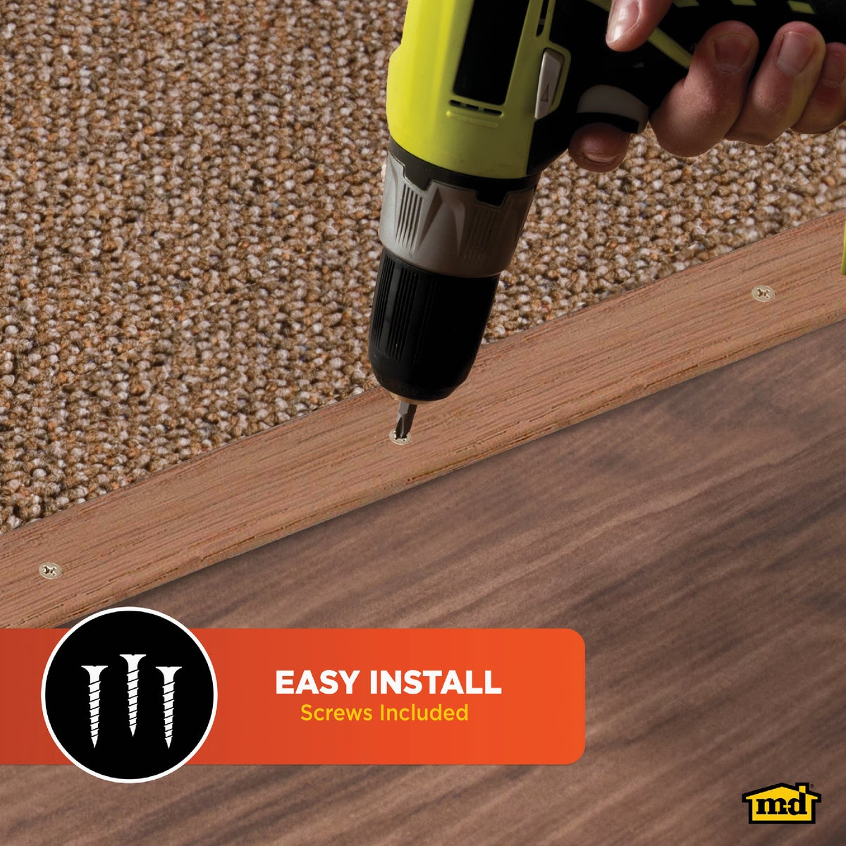 M-D Building Products 1-3/4 In. x 36 In. Unfinished Hardwood Reducer with Screws Image 7
