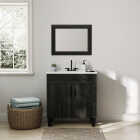 Zenna Home 20 In. x 26 In. Wallowa Pine Framed Wall Mirror Image 3